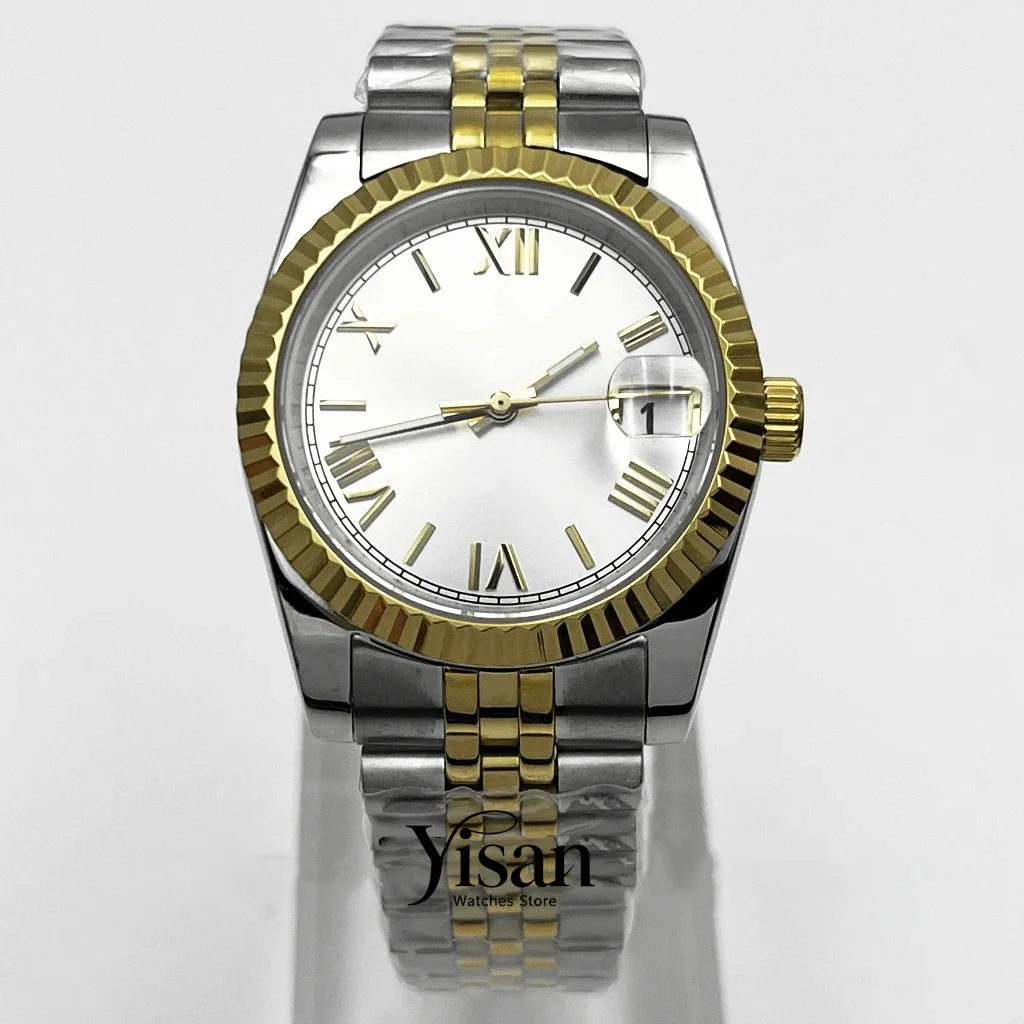 

NH35 movement 36mm/39mm high-grade sapphire crystal sterile Roman numeral dial gold stainless steel case
