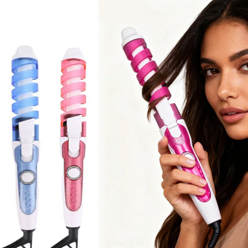 

Популярные многофункциональные щипцы для завивки, керамические ионные вращающиеся на 360 градусов плойки, портативный домашний салон инструментов для завивки