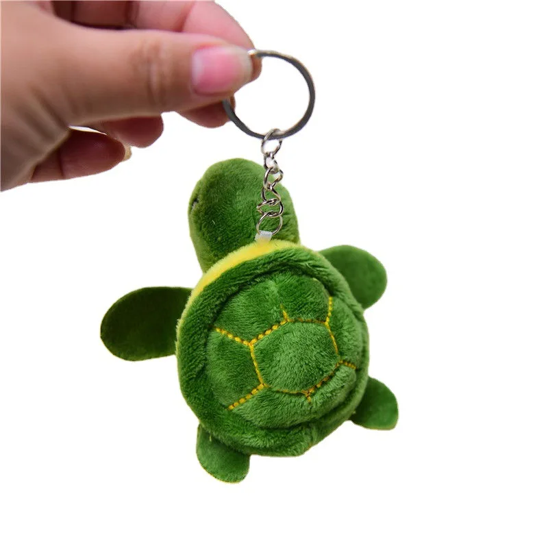 8cm Small Toys Tortoise Plush Stuffed Toy Doll String Toy Key Chain Doll Stuffed Wedding Bouquet Doll Toy I0104