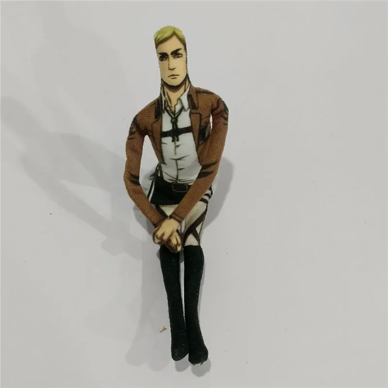 Anime Attack On Titan Levi Cosplay Plush Doll Body Wire Skeleton Action Stuffed Dolls Accessories Ornament Gifts 28cm