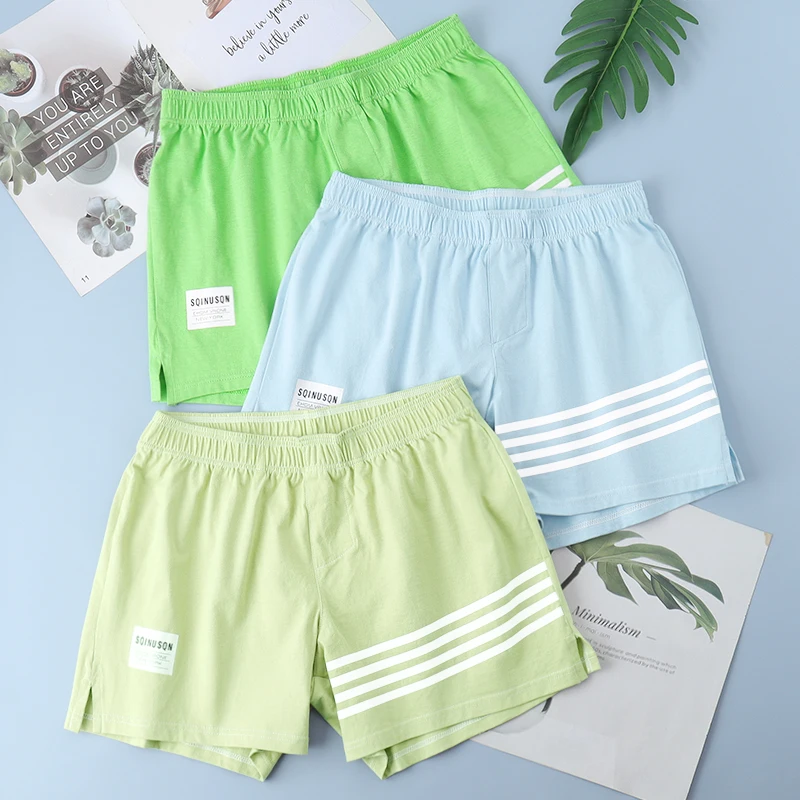 Men Underpants Men's Cotton Boxer Shorts Loose fitting home pants Long Leg Shorts Boxer Men’s Underwear ﻿