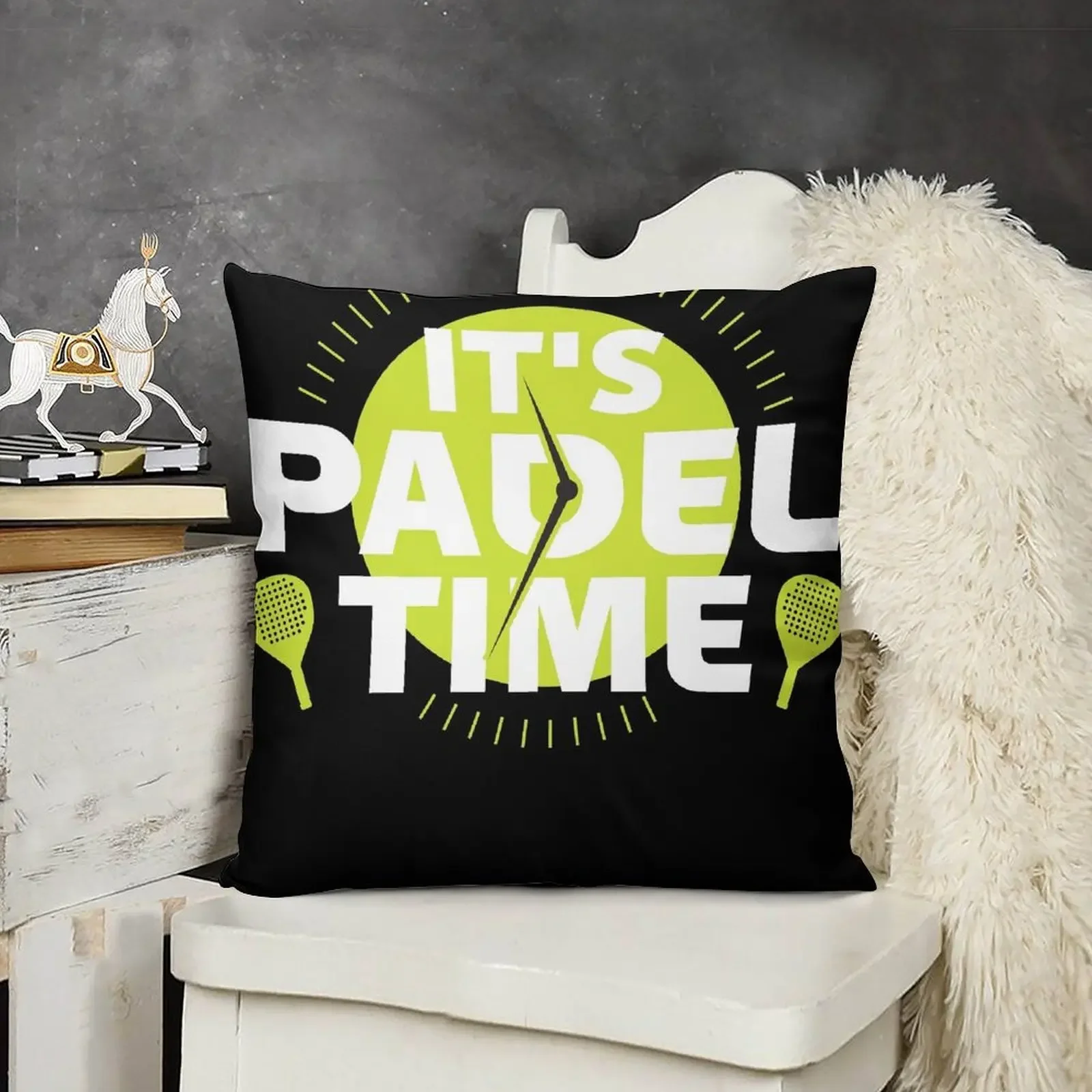 

It's Padel Time Padel Time Another Padel Game Throw Pillow home decor items Couch Cushions pillow