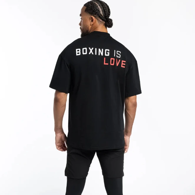 Boxing Is Love T-Shirt Unisex Oversized Cotton 2026 Summer New 100%cotton Printed Sports Casual Short Sleeve Tee Tops