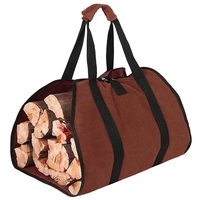 High-Quality Canvas Firewood Wood Carrier Bag Log Camping Outdoor Holder Carry Storage Bag Wooden Canvas Bag