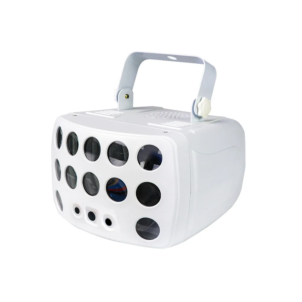 3-in-1 pattern + firefly butterfly light, stage light KTV voice-activated bar laser light led bouncing laser