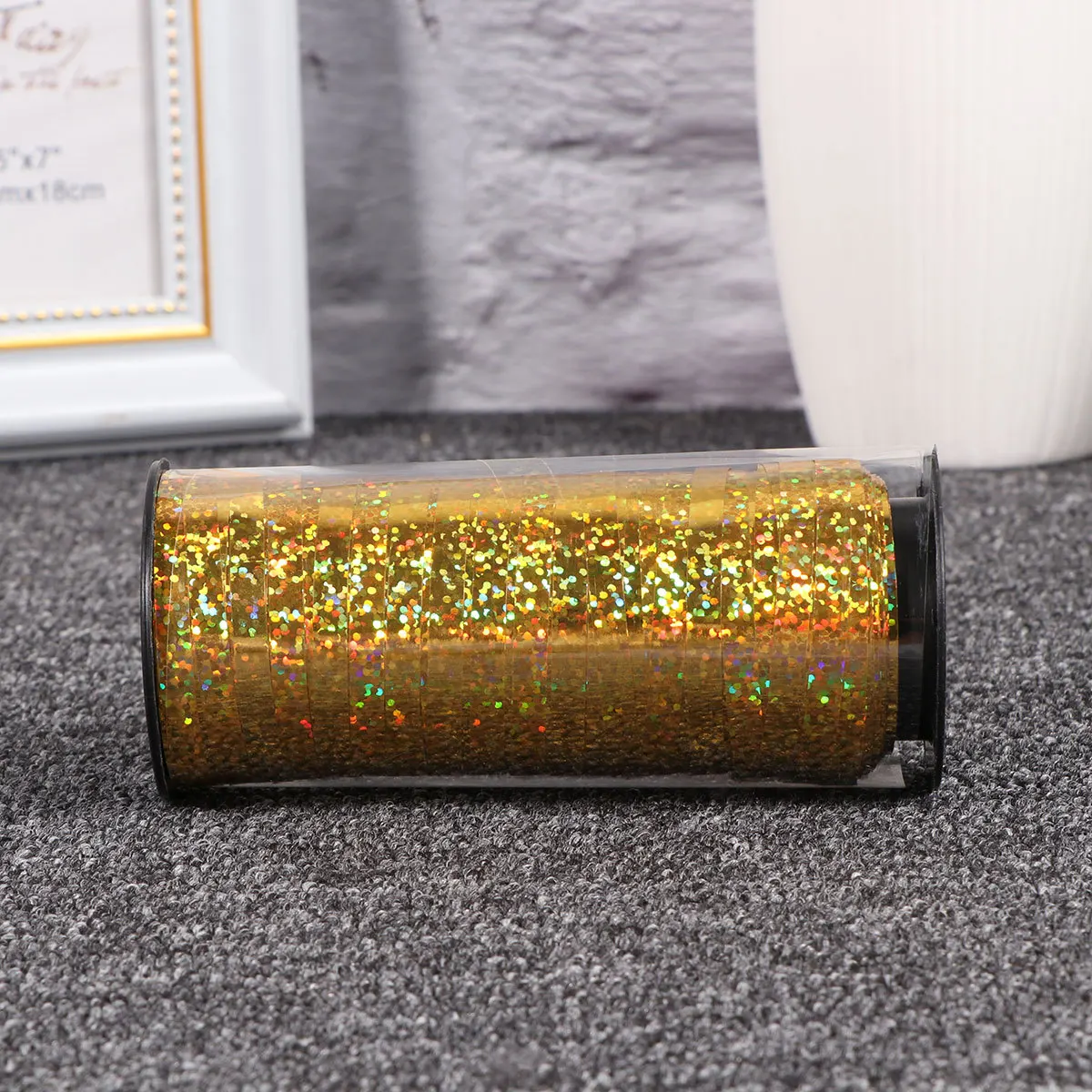 

100 Yard Rainbow Reflective Ribbon Roll for Helium Balloons Gift Wrap Curling Decorative String Craft Party Event Decoration