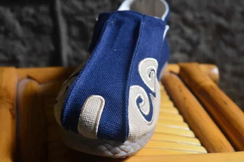Chaussures en tissu traditionnel de style chinois pour hommes, chaussures décontractées vintage rétro, accessoires vestisensnationaux