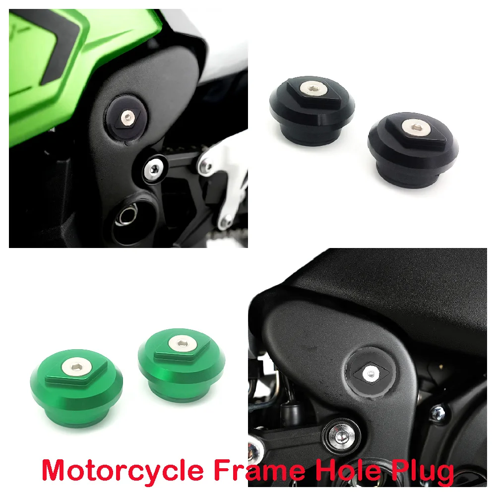 

Fits for Kawasaki Ninja 500 SE Z500 ABS Ninja400 250 Z400 Z250 2018-2026 Motorcycle Frame Plug Hole Cover Decorative Caps Kits