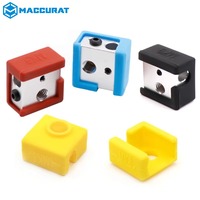 1pc 3D Printer MK8 Silicone Socks Block Heater Silicone Insulation Cover for Replicator Anet A6 A8 I3 MK7 / MK8 / MK9