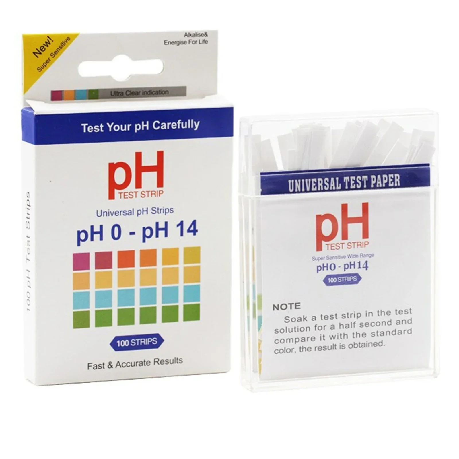 100pcs PH0-14 Test Paper Laboratory Household PH Test Strips Indicator Scientific Litmus Alkaline Acid Testing PH Test Meter