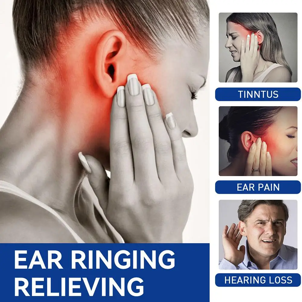 3Pcs TinniDrop Tinnitus Relief Spray Ear Ringing Relieving Drops for Ringing Tinnitus Itching Earache Health Care Earwax