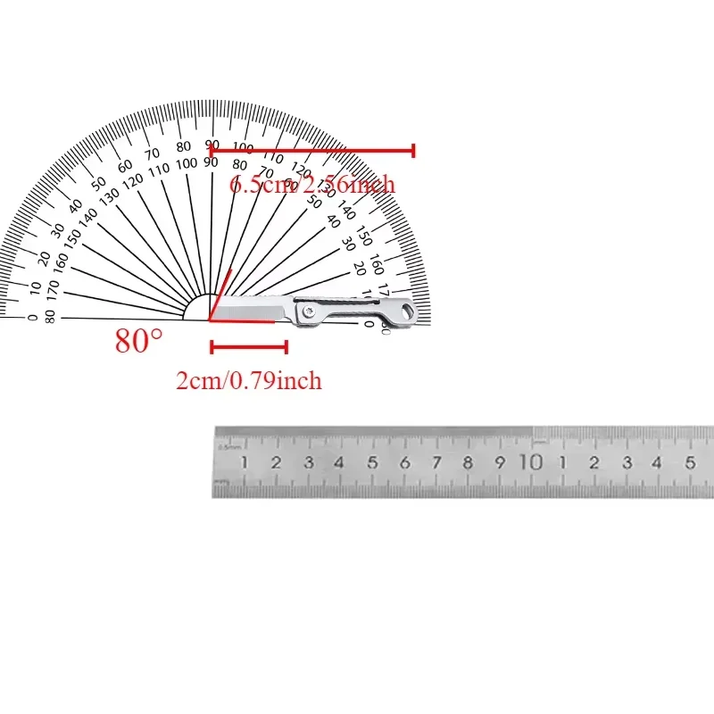 Stainless Steel Mini Practical Razor Cutting Knife Keychain Envelope Box Opening Letter Packaging Mail Blade
