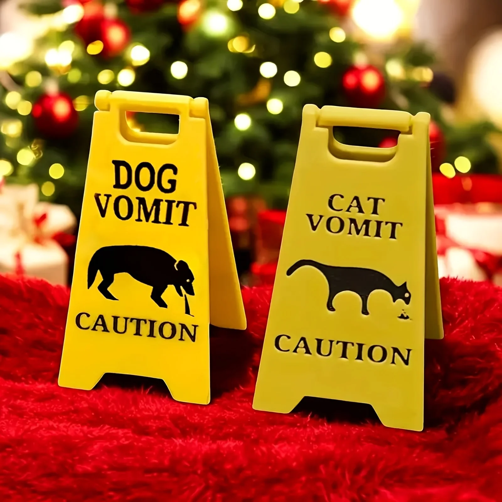 1Pc Cat Vomit Sign Funny Cat Dog Signs Decor, Yard Warning Sign Cat Vomit Sign