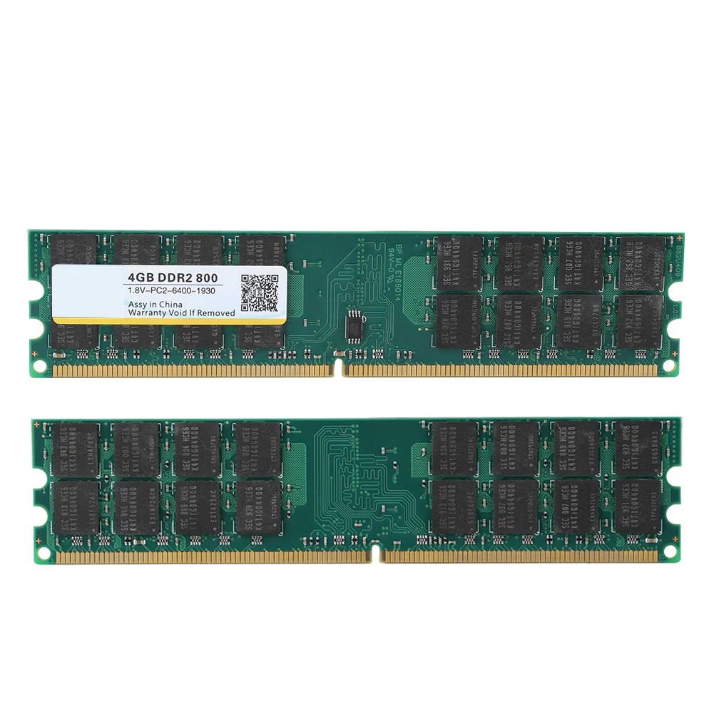 Xiede 800MHZ 4G 240pin  Memory Designed for DDR2 PC2-6400 Desktop Computer for AMD 1.8V Desktop  DDR2 Desktop Memory DDR2