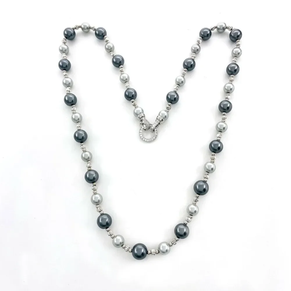

Elegant Charm Spiritual Pearl Necklace Women's Beaded Sweater Chain Chakra Luxury Girl Birthday Gift Clothing Accessories
