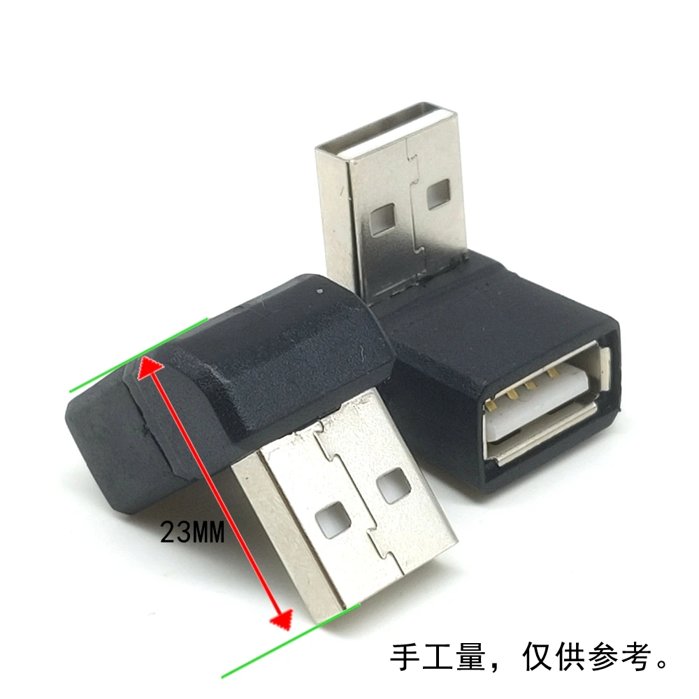 USB 2.0 3.0 Adapter 90° Male to Female Coupler Plug Plug Left Angle and Right Angle