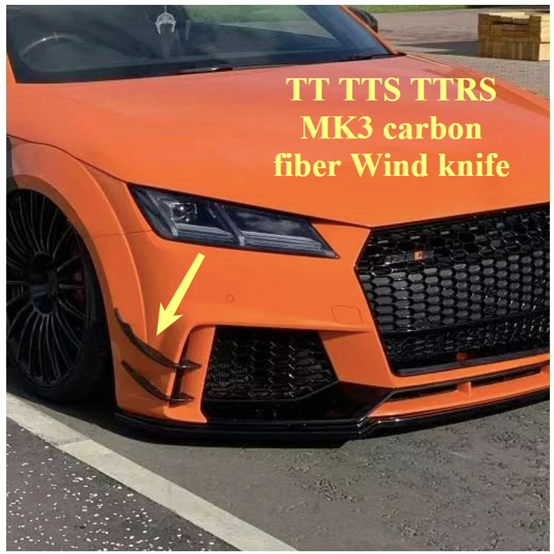 

The Top Configuration Process Is Suitable for TT TTS TTRS MK3 Carbon Fiber Front Bumper Wind Blade