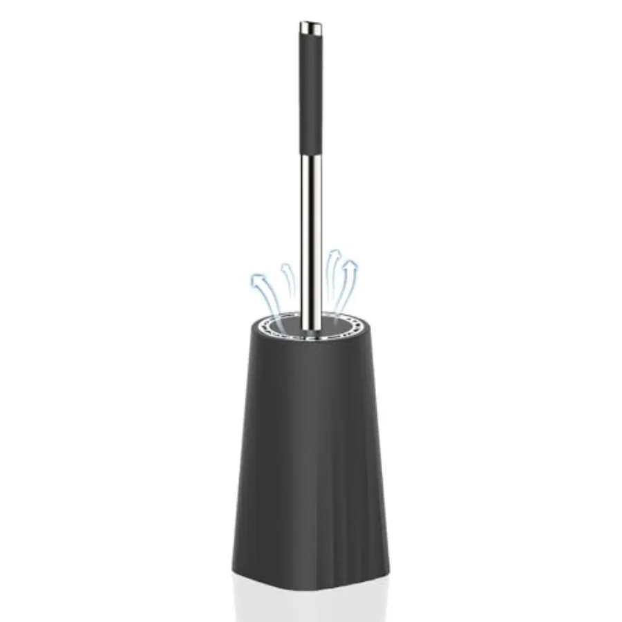 

Toilet Brush, Compact Size Toilet Bowl Brush and Holder Toilet Brushes for Bathroom with Stainless Steel Handle Toilet Cleaner