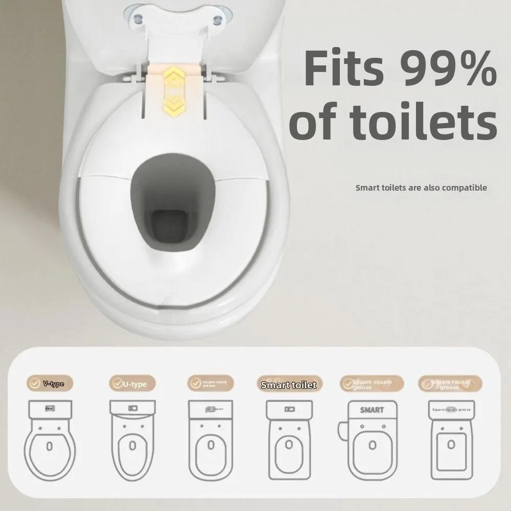 

Брызгозащищенное детское складное сиденье-горшок, нескользящее регулируемое портативное сиденье для унитаза, универсальная водонепроницаемая детская подушка для писсуара