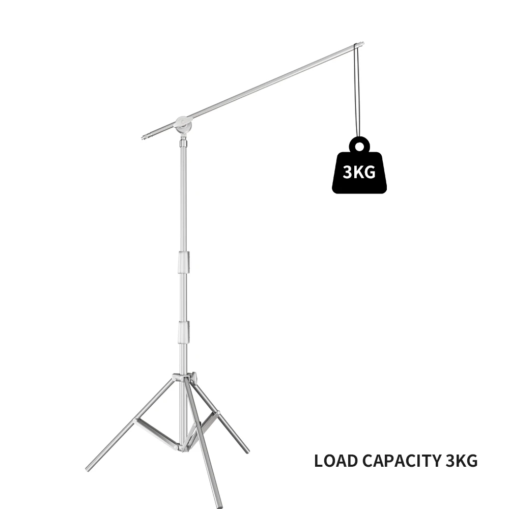SH290cm Stainless Steel Tripod With Universal Wheels and Carrying Bag For Camera Youtube Live Apply To Photography Softbox Fixed