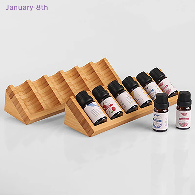 6 Slots Essential Oil Storage Rack Portable Tabletop Diffuser Stand Nail Polish Collection Perfume Holder Shelf Organizer