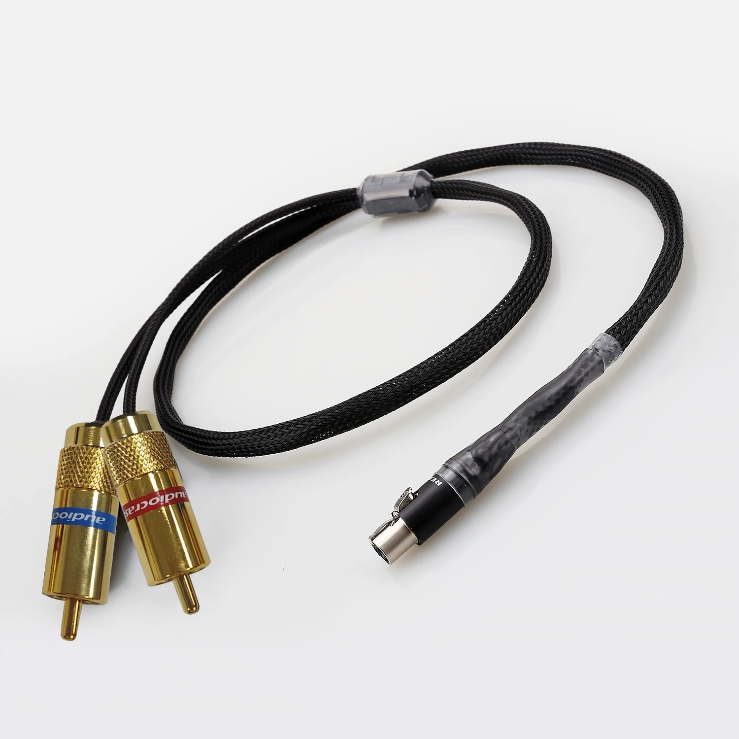 HiFI Mini Audio Cable 5 Pin Female to Dual 3 Pin XLR RCA Male for DAC Headphone Amp Power Amp Mixer Separated Speakers