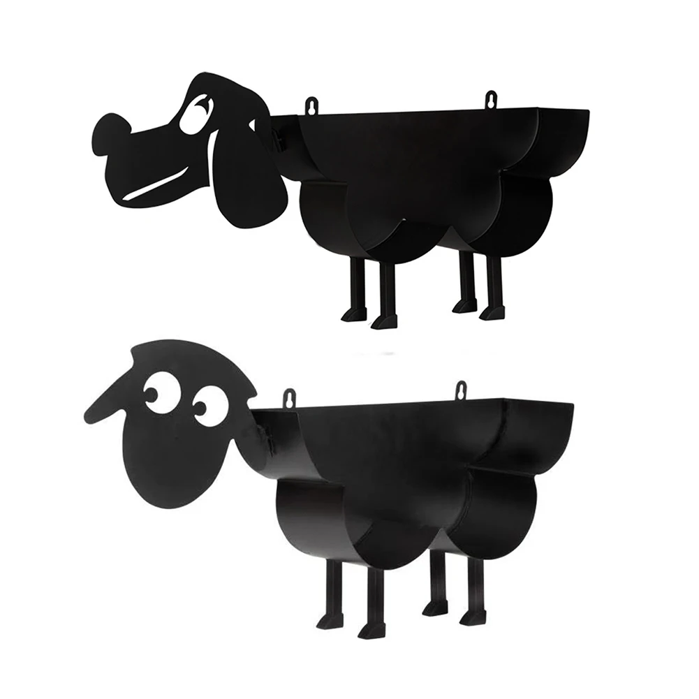 Iron Dog Sheep Shape Roll Paper Holder Cute Animal Free Standing Toilet Paper Tissue Racks Home Bathroom Decoration