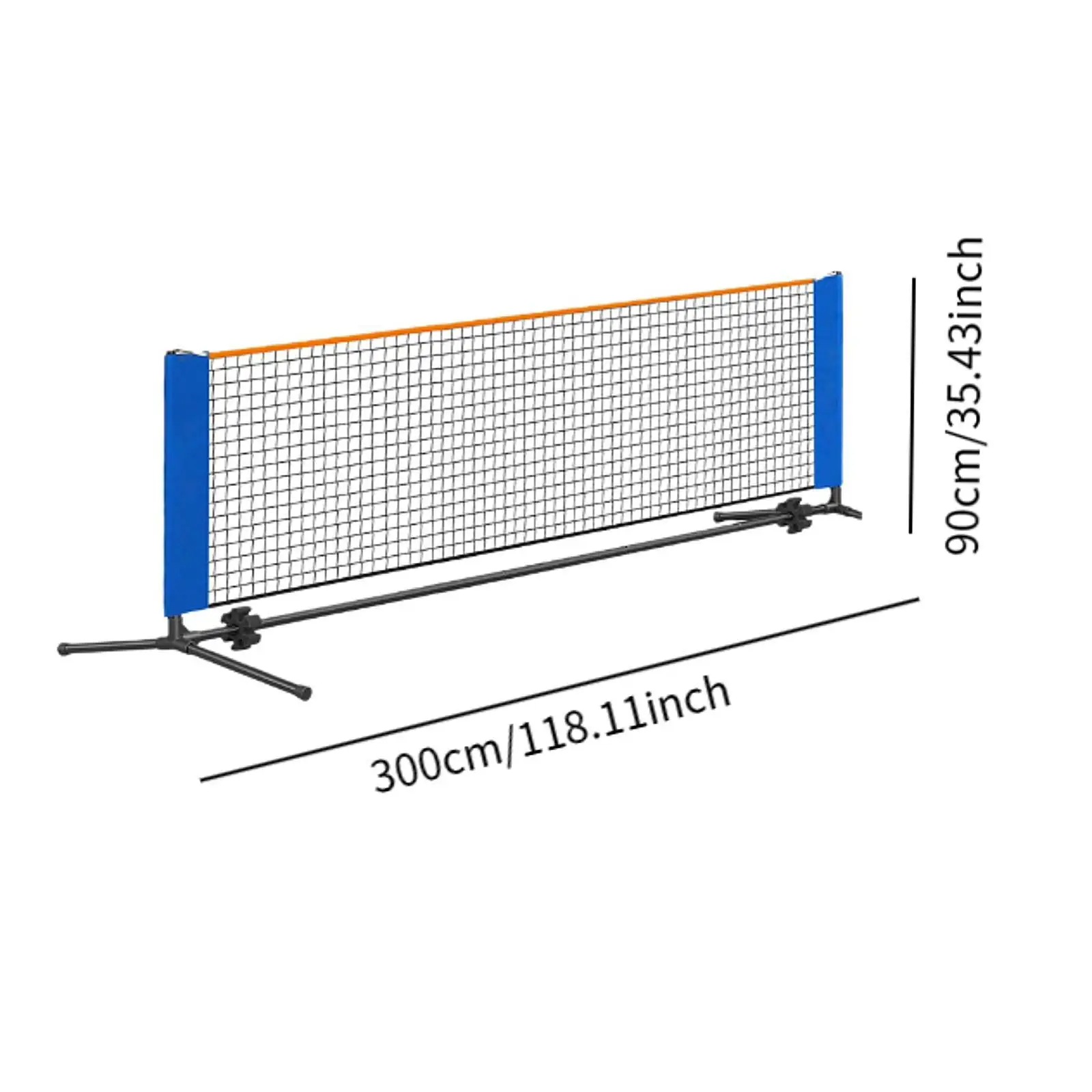 9.84ft pickleball สุทธิง่ายต่อการติดตั้งสุทธิสำหรับจอดในร่มถนน