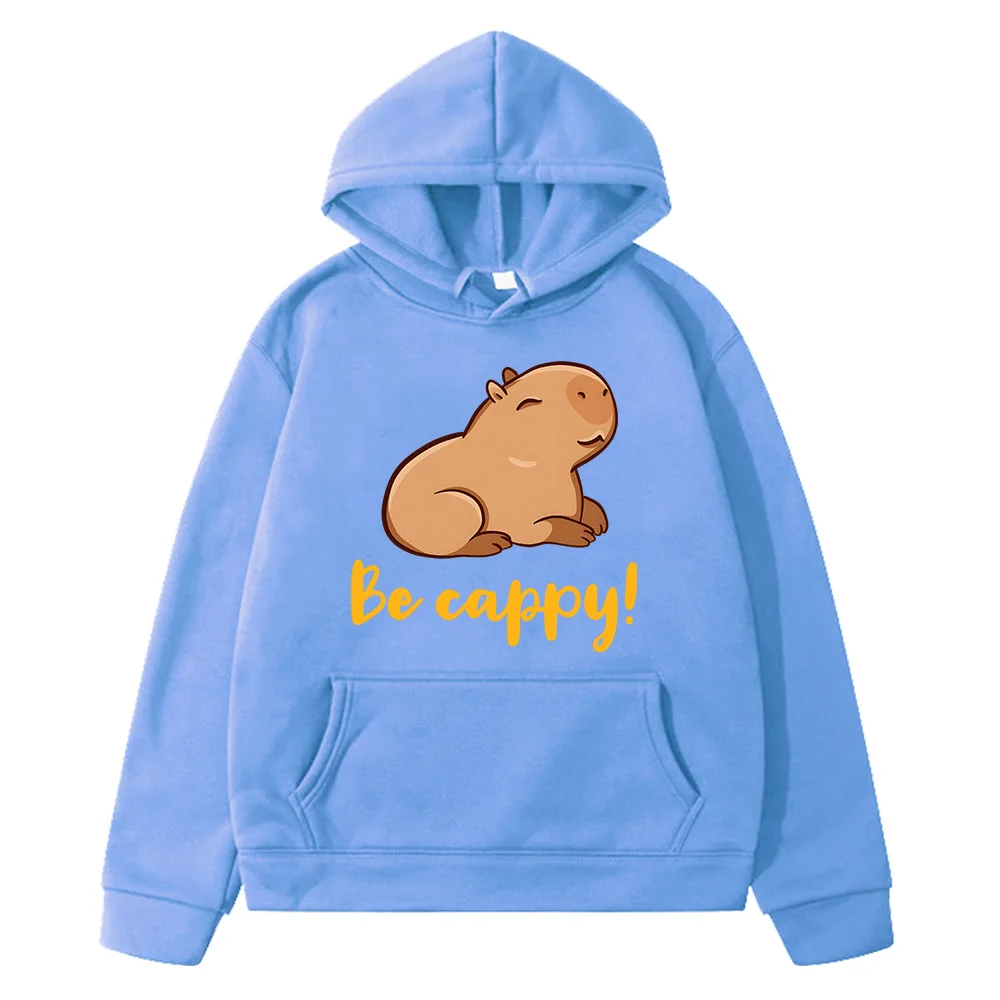 Capybara Be Cappy hoodie anak-anak 2-13 tahun pakaian Anime Jepang pullover bayi perempuan lengan panjang Antumn Boys Streetwear Kawaii