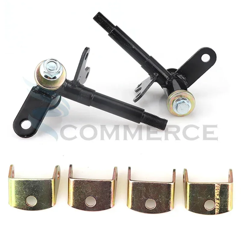 1 คู่ 17 มม.พวงมาลัย Strut Knuckle แกนสําหรับ 49cc 50cc 70cc 90cc 110cc ATV Go Kart Buggy UTV quad Bike เบรคอุปกรณ์เสริม