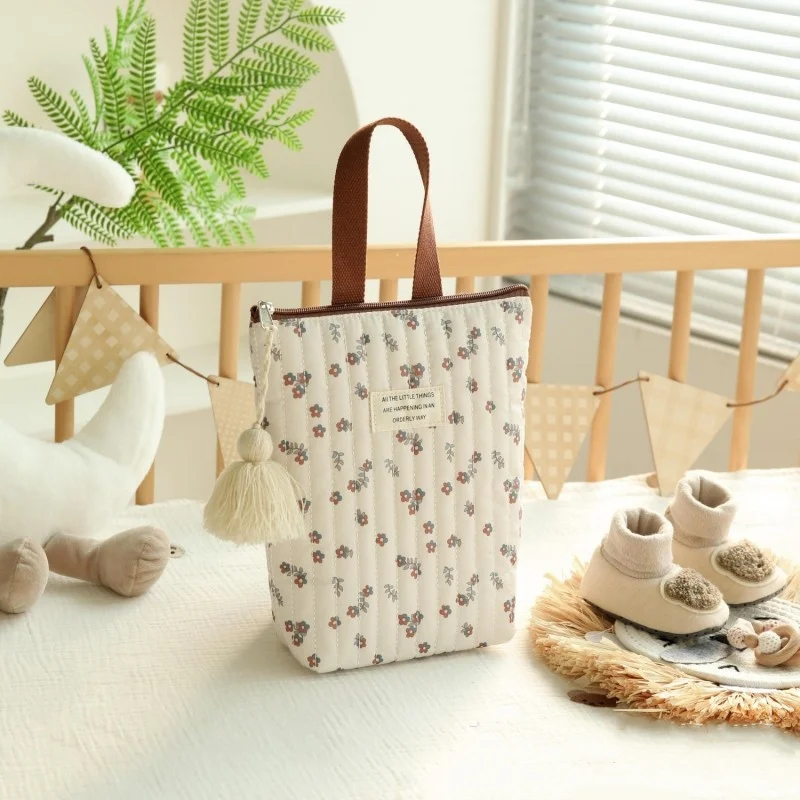 

Хлопковая сумка для детских подгузников, сумка для подгузников, дорожные сумки для хранения колясок, Южная Корея, Ins, милая сумка для мамы с вышивкой медведя, сумки