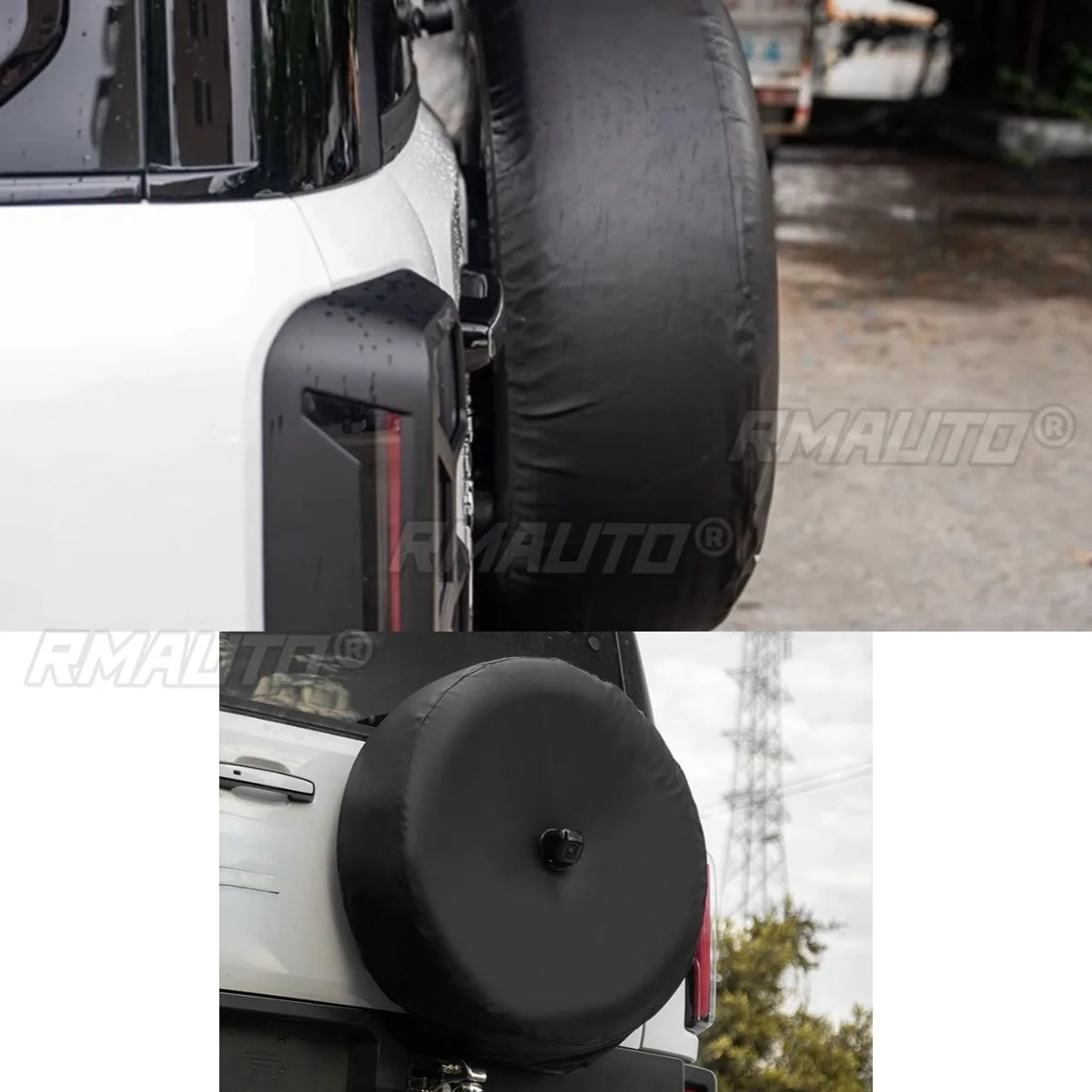 

Для BJ40 внешние аксессуары, задняя шина, пластиковый чехол для запасного колеса, защитная крышка для колеса, комплект для подбородка