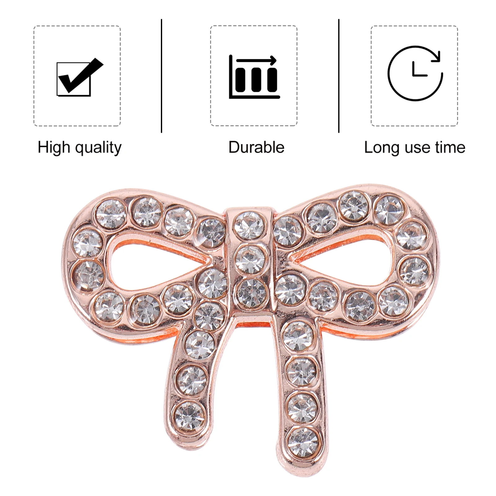 

5 Pcs Bow Accessories Charms Pink Diamond Decor Watch Band Decorative Rings Decoration Dangle for Bracelet Making