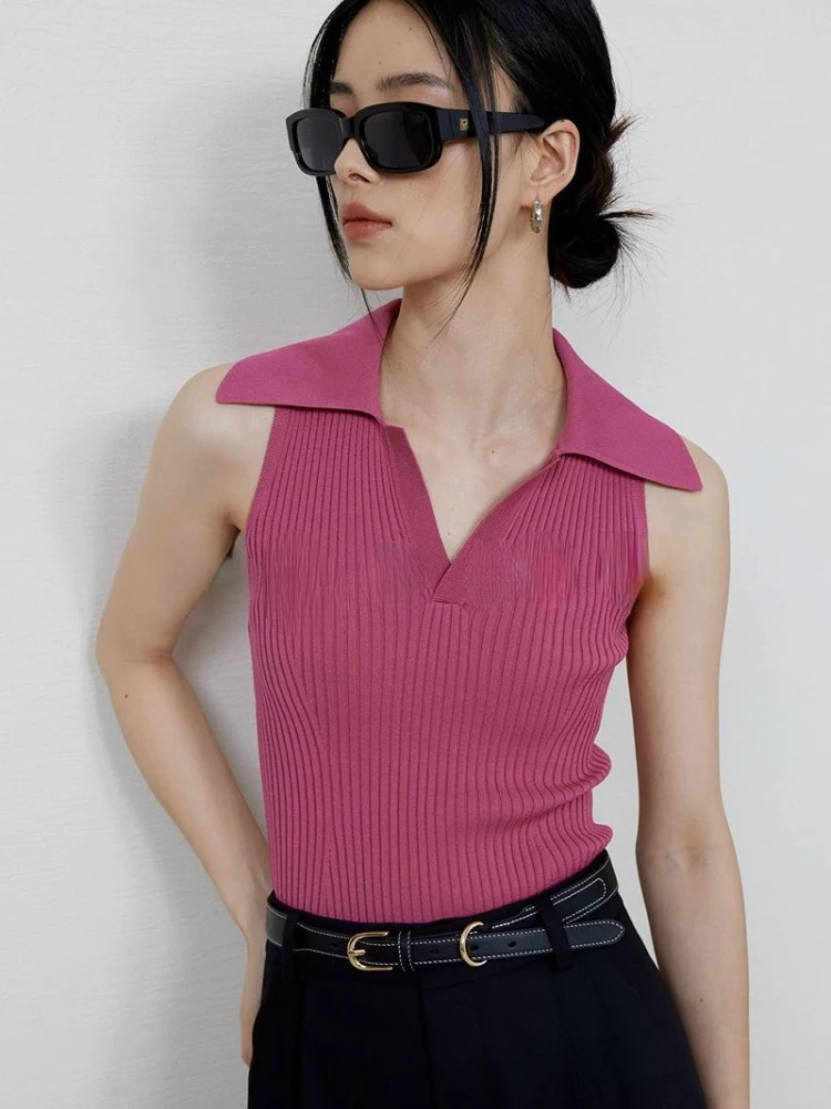 Tanks Women High Street Solid Popular Simple All-match Crop Tops Vintage Korean Style Office Ladies Designed Summer Casual Slim