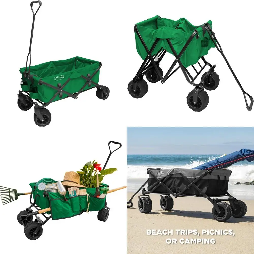 Vagão dobrável todo terreno com design original para aventuras criativas ao ar livre