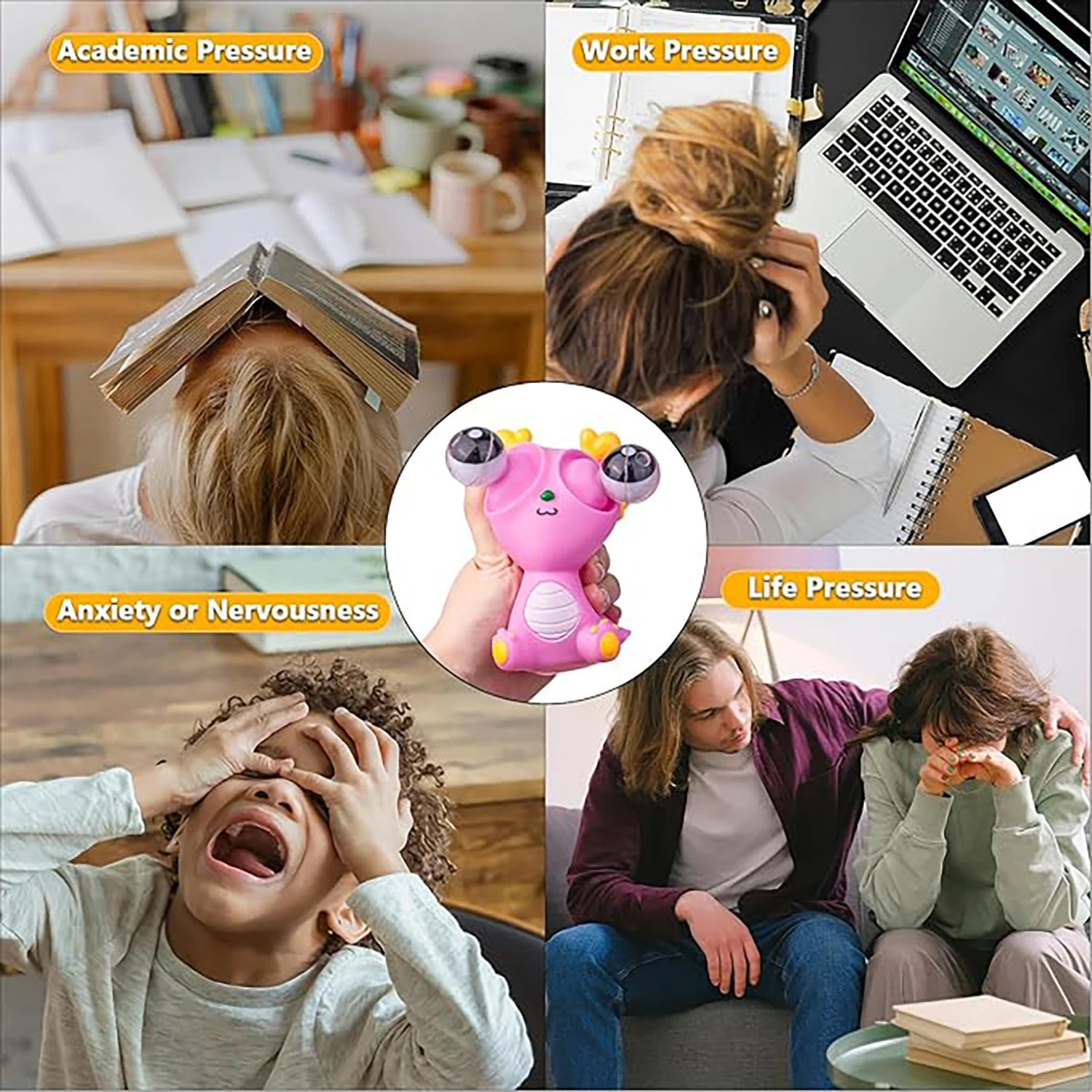 Presione el Dragón Gaze, artefacto de descompresión, juguete de descompresión, música pellizca, juguete de broma, juguete para apretar