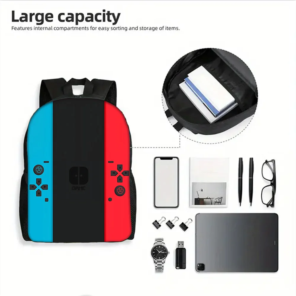 Games Console Child School Backpack with Lunch Bags ,Pencil Bags ,School Bags for Boys Girls Best Gift view 4