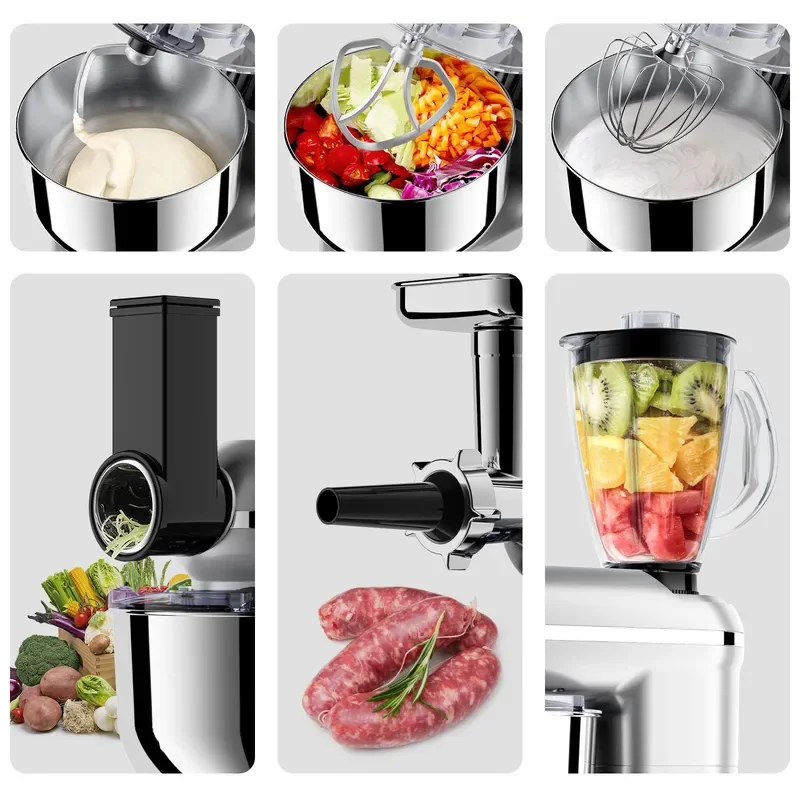 Elevate your culinary experience with this powerful 6L stand mixer designed for both home bakers and professional chefs.