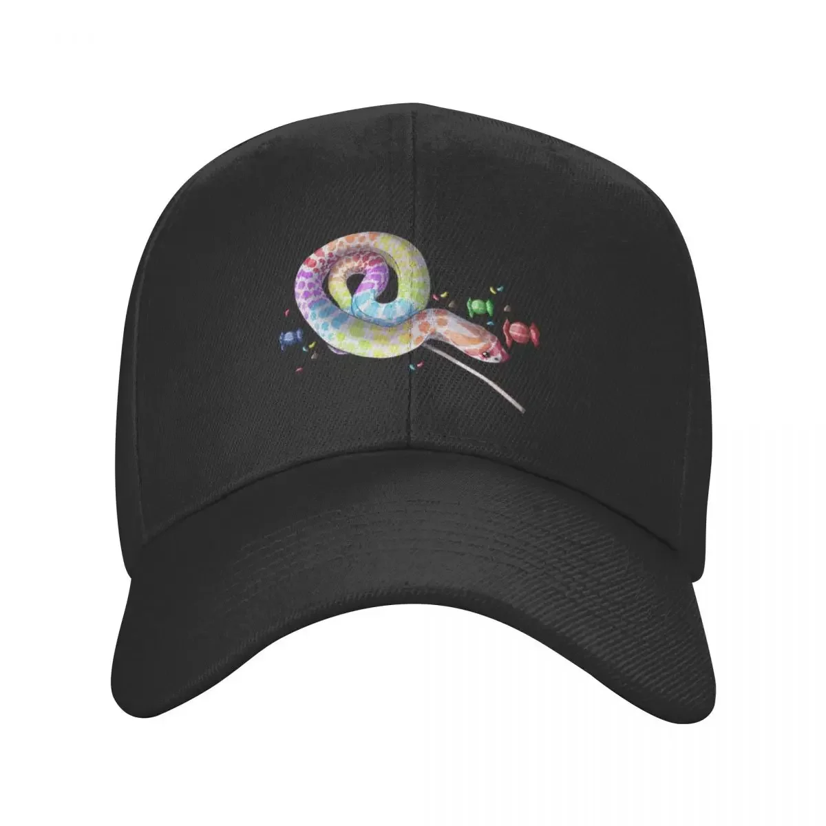 Hognose Snake Candy Design Baseball Cap Anime Snap Back Hat Women Men's