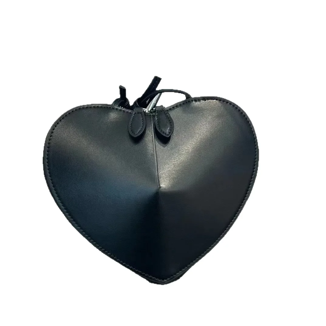 الحب على شكل قلب واحد الكتف حقيبة كروسبودي المرأة أزياء الربيع الصيف نمط جديد الكورية نمط بو الجلود حقيبة يد #3