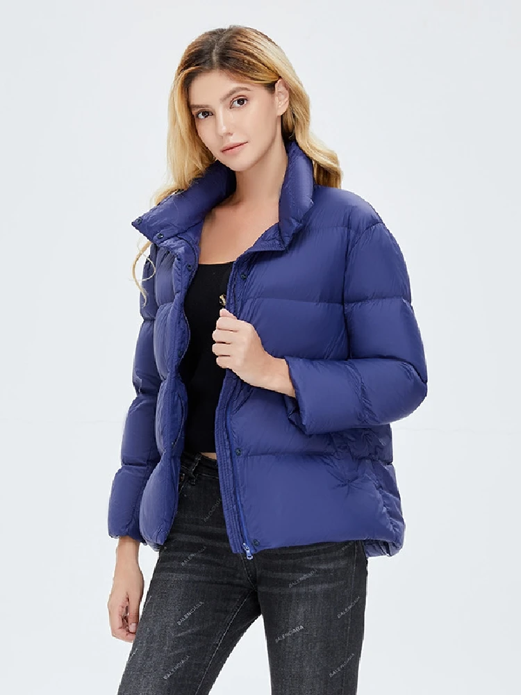 Women Down Jacket 2023 New Arrival  Female 90% White Duck Down Fashion Short  Bread Thicken Ultra Lightweight Down Parkas