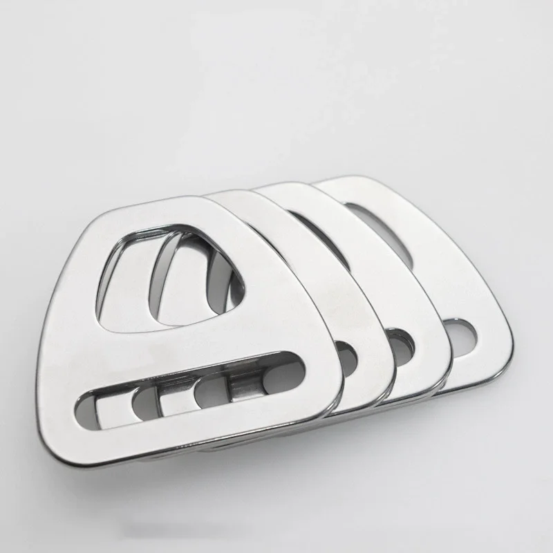 Meetee 2-10P 22/25/38mm 304 Stainless Steel Triangle Adjuster Buckle D Ring Clasp for Backpack Strap DIY Hardware Accessories