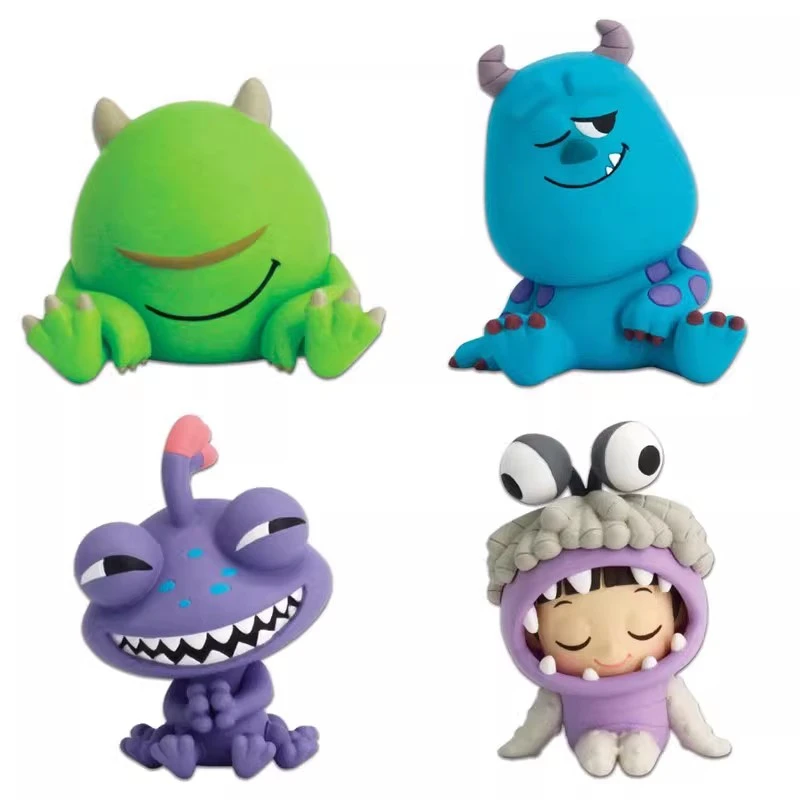 Monsters, Inc. Figures Sleeping James P. Sullivan Action Keychain Michael Wozosky Randall Boggs Q Version Model Periphery Toy