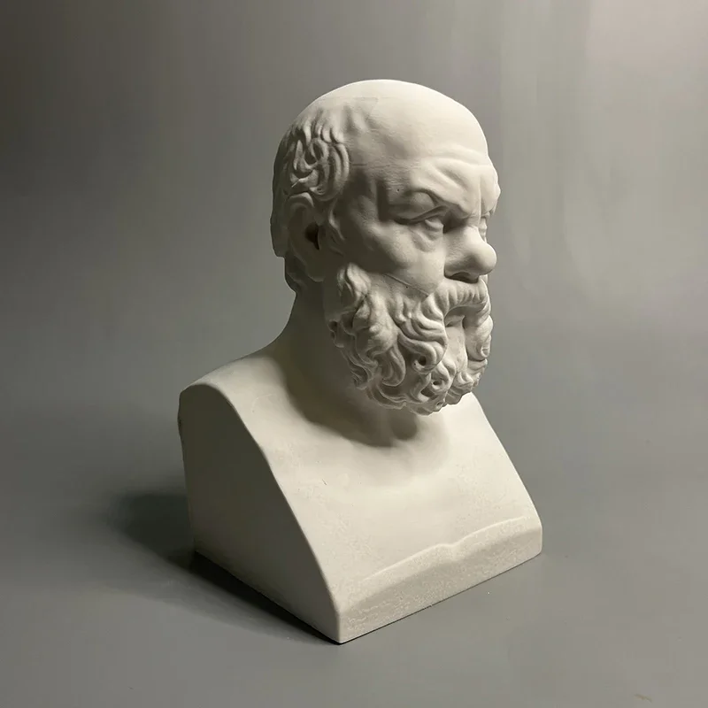 Socrates bust plaster sculpture decoration high-end art ornaments art sketch teaching aids night market stall gifts