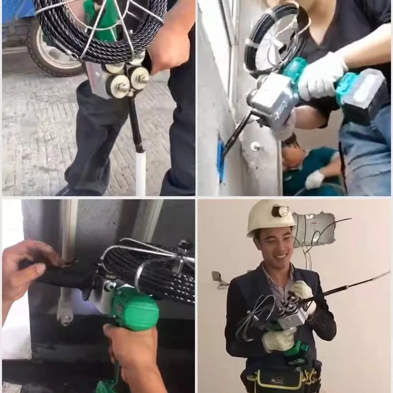 10000mAh Automatic Ratchet stringing Pipe Threading Machine Electric Pipe Threader Lithium battery stringing machine
