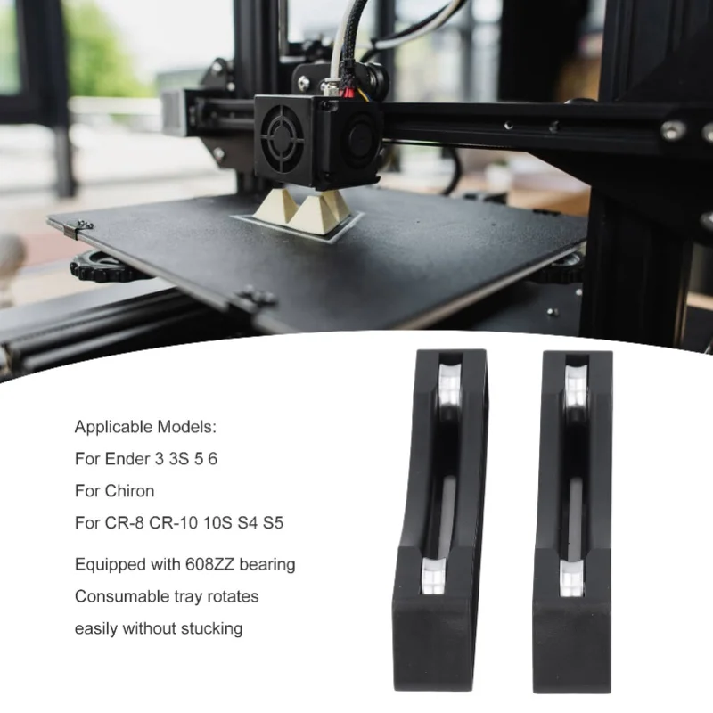 2Pcs 3D Printer Filament Spool Holder Adjustable Fixing Bracket For PLA ABS Printing Materials