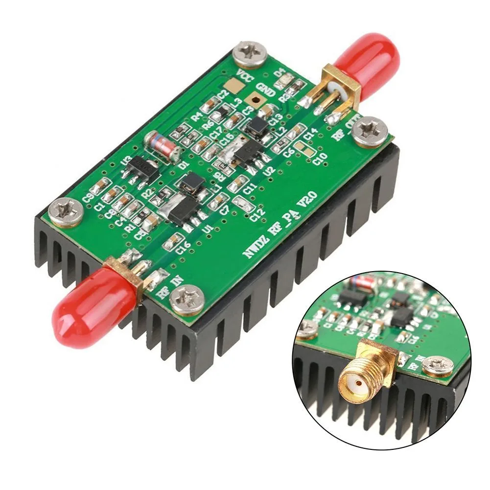 2MHZ-700MHZ RF مكبر كهربائي 20DB 3 واط منخفضة الضوضاء النطاق العريض RF وحدة تضخيم الطاقة ل HF VHF UHF FM