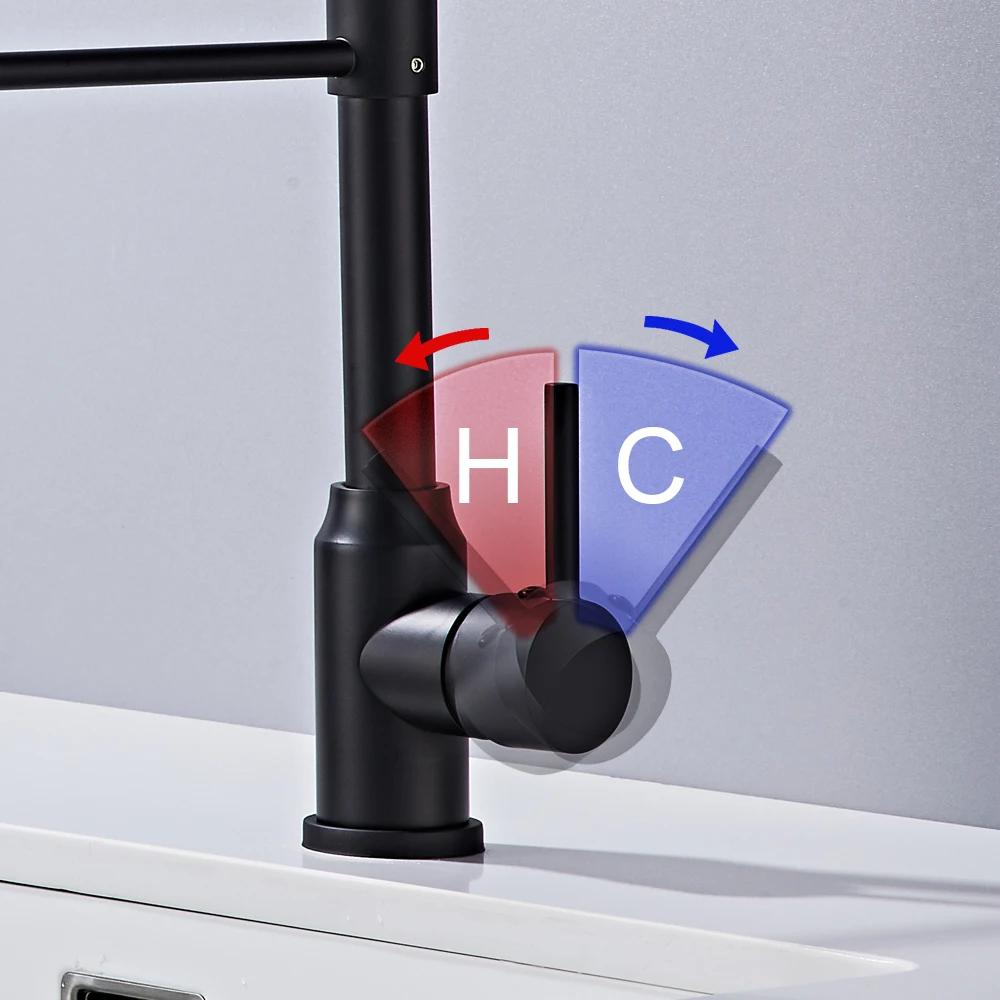 ステンレス鋼の台所の蛇口,耐久性と頑丈,シングルハンドル,高いバスルームシンク,RV洗面化粧台