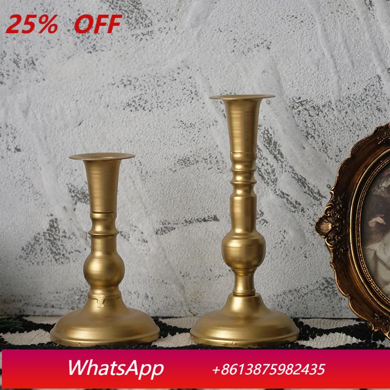 

LH Home Furnishing Table Ornament Candlestick Light Luxury Wedding Props Ornament