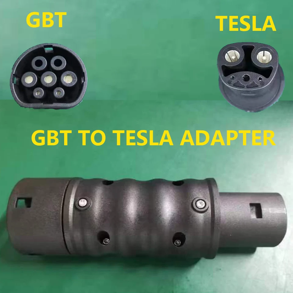 GBT To Tesla Adapter 16A 32A Fast Charging Adapter 3.5KW 7KW Portable EV Charger Adapter 250v EVSE Charging Connector